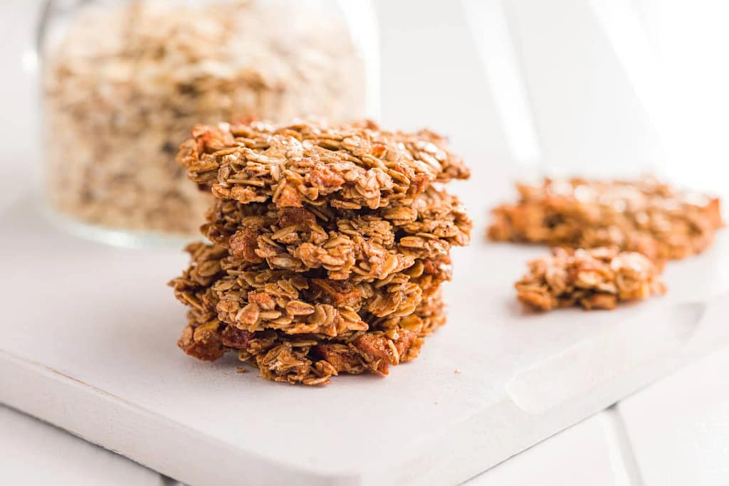 stack of oatmeal cookies