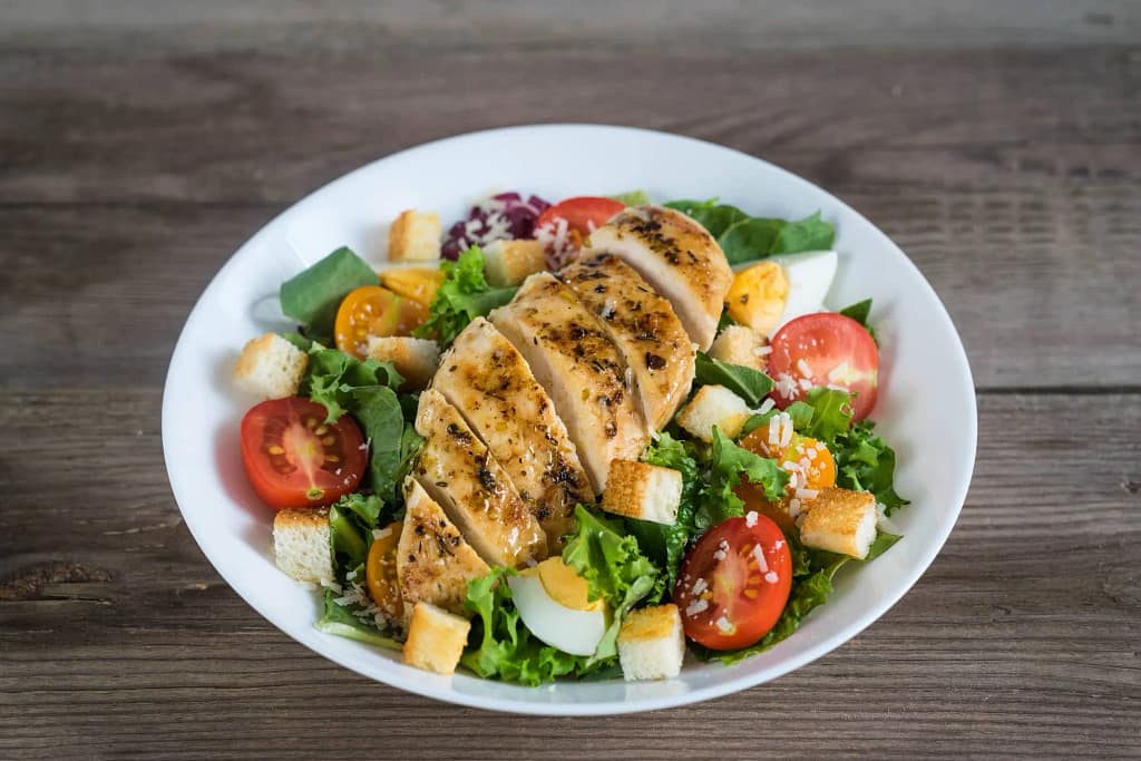 chicken salad with eggs