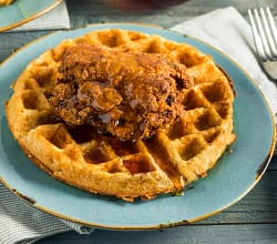 Healthy Breaded Chicken And Waffles