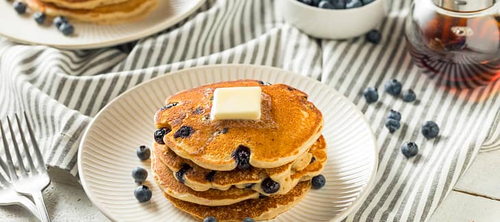 Blueberry Pancakes with Nutella And Almond Flour