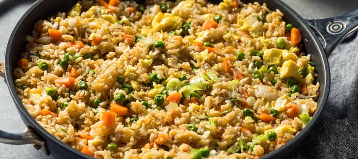 Egg Fried Rice With Veggies And Herbs