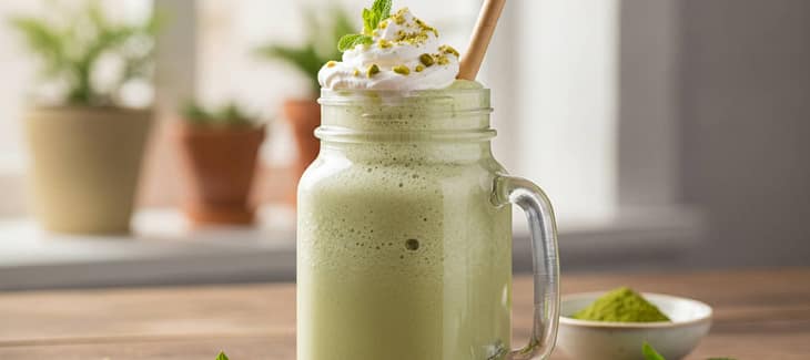 Easy High Protein Matcha Smoothie